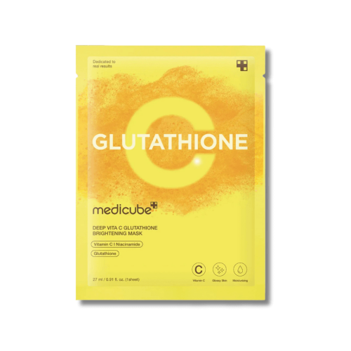 Тканевая маска с витамином С и глутатионом для осветления и сияния - Medicube Deep Vita C Glutatihione Brightening Mask фото