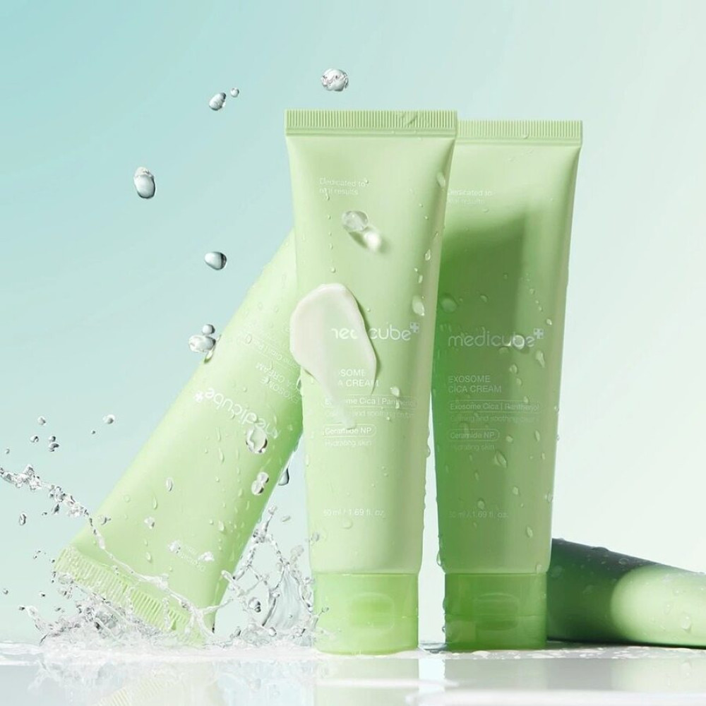Відновлювальний крем з екзосомами центели та пантенолом - Medicube Exosome Cica Cream фото 3