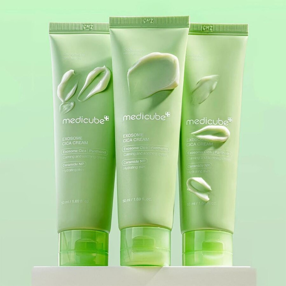 Відновлювальний крем з екзосомами центели та пантенолом - Medicube Exosome Cica Cream фото 2