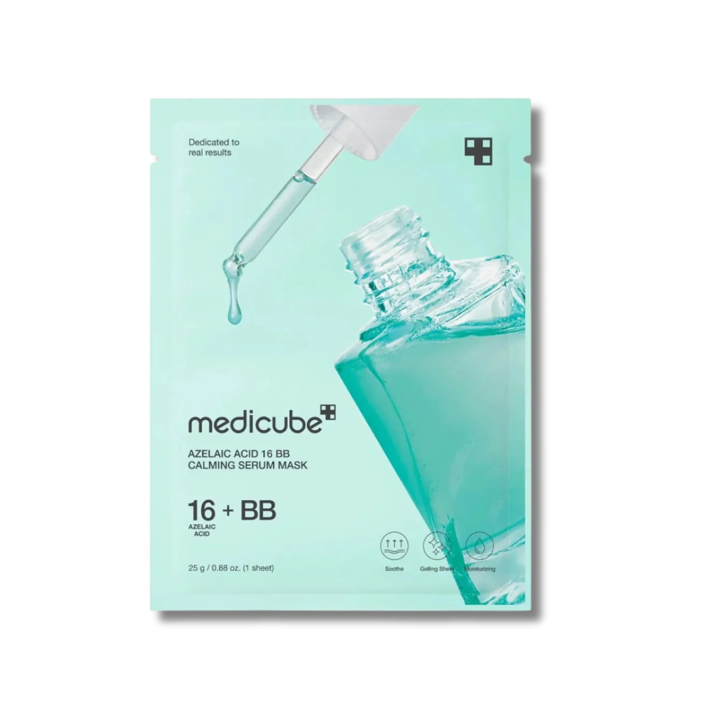 Успокаивающая тканевая маска-сыворотка с азелаиновой кислотой - Medicube Azelaic Acid 16 BB Calming Serum Mask фото