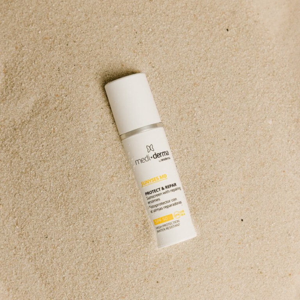 Солнцезащитный крем-гель - Mediderma Gel Cream With Reparing Enzymes SPF 50 фото 2