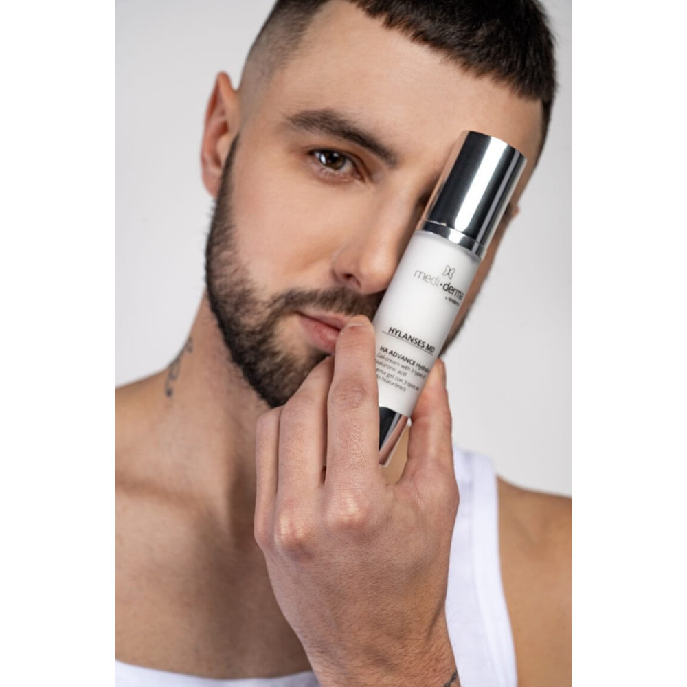 Увлажняющий крем-гель - Mediderma Facial Gel Cream Moisturizing Hylanses MD фото 2