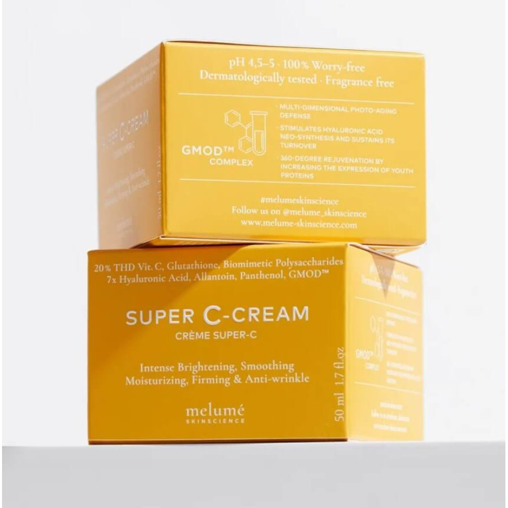 Антиоксидантний крем з 20% вітаміном С (THD) - Melume Super C-Cream фото 5