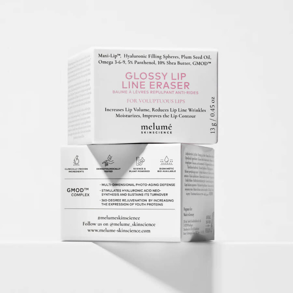 Бальзам-філлер для збільшення обʼєму губ - Melume Glossy Lip Line Eraser Maxi-Lip Filler Balm фото 4
