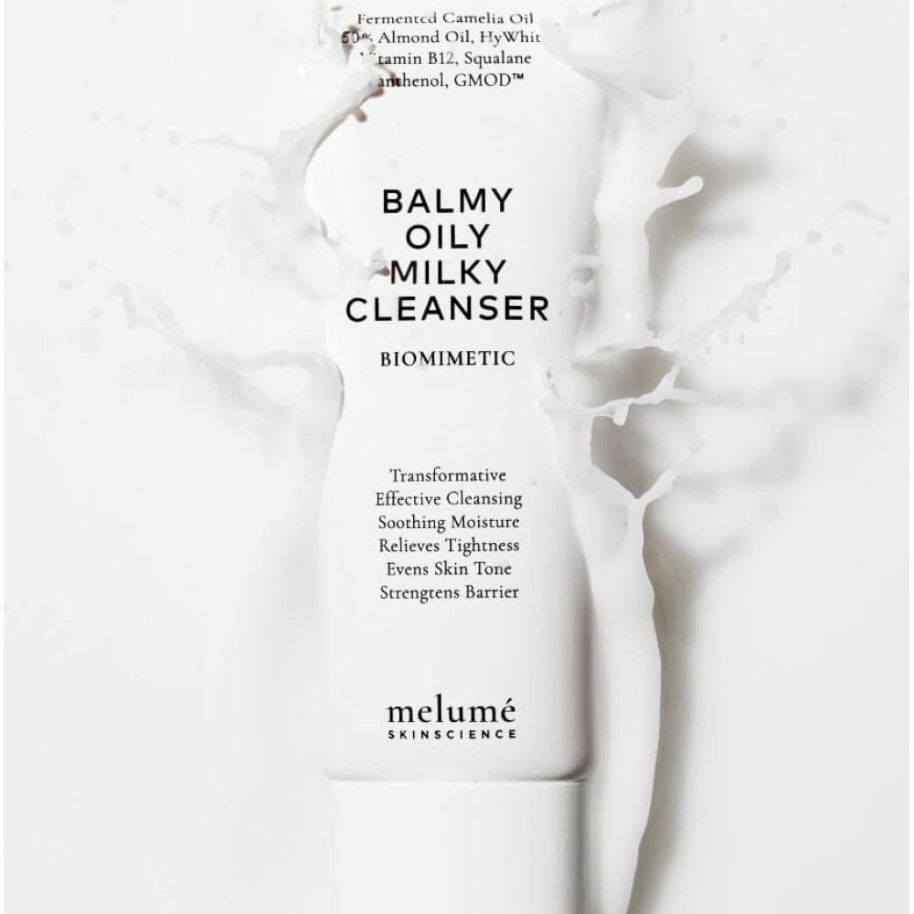 Осветляющий увлажняющий бальзам для очищения кожи - Melume Balmy Oily Milky Cleanser фото 3
