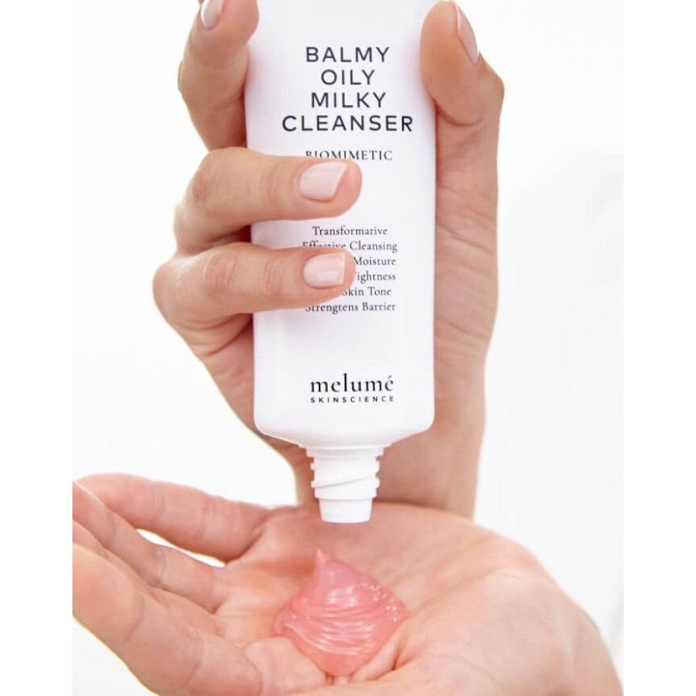 Осветляющий увлажняющий бальзам для очищения кожи - Melume Balmy Oily Milky Cleanser фото 5