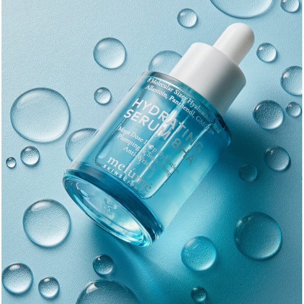 Увлажняющая сыворотка с 8 видами гиалуроновой кислоты - Melume Hydrating Serum 8HA фото 5
