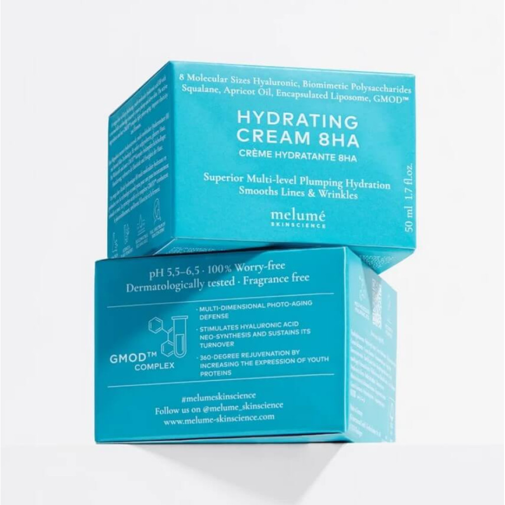 Увлажняющий крем с 8 видами гиалуроновой кислоты - Melume Hydrating Cream 8HA фото 4