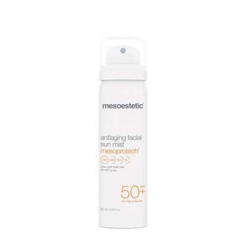 Сонцезахисний спрей для обличчя з антивіковим ефектом SPF 50+ - Mesoestetic Antiaging facial sun mist SPF 50+ фото