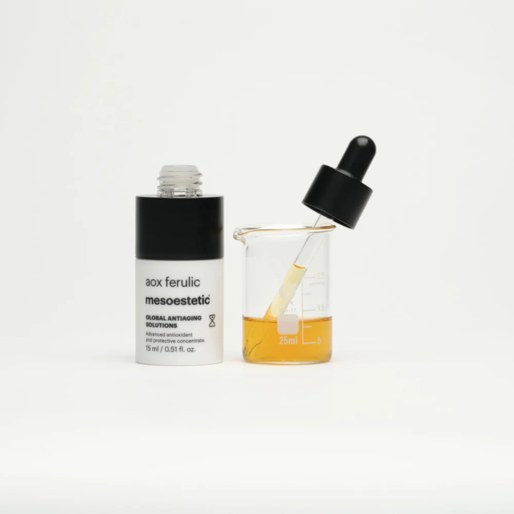 Антиоксидантная сыворотка с феруловой кислотой - Mesoestetic AOX Ferulic EVO фото 3