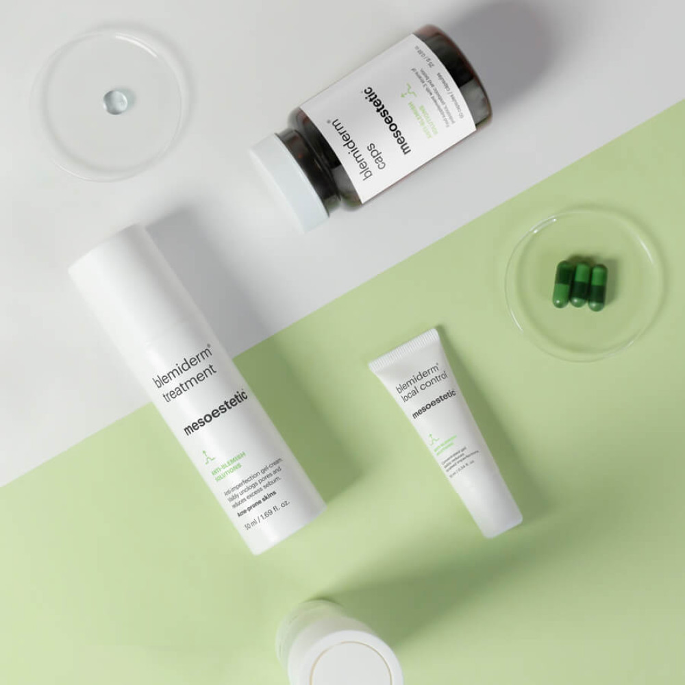 Ночной крем-гель для жирной кожи с акне - Mesoestetic Blemiderm Treatment фото 4