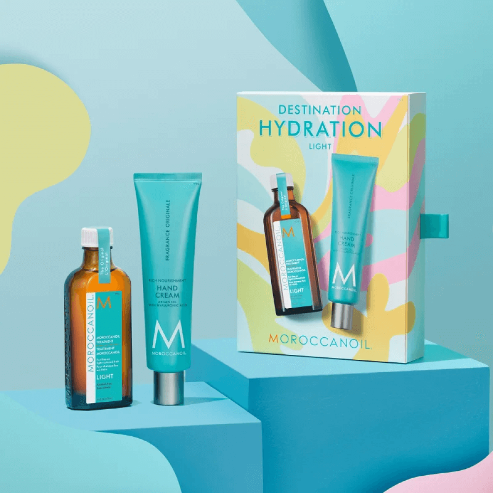 Набор для волос и рук - Moroccanoil Destination Hydration Light Set фото 2