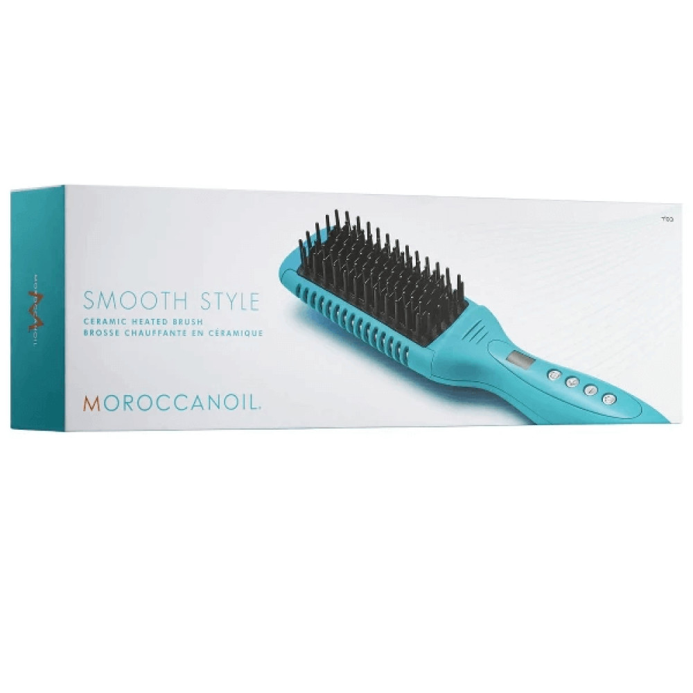 Термо-щётка для выпрямления волос - Moroccanoil Smooth Style Ceramic Heated Brush фото 2