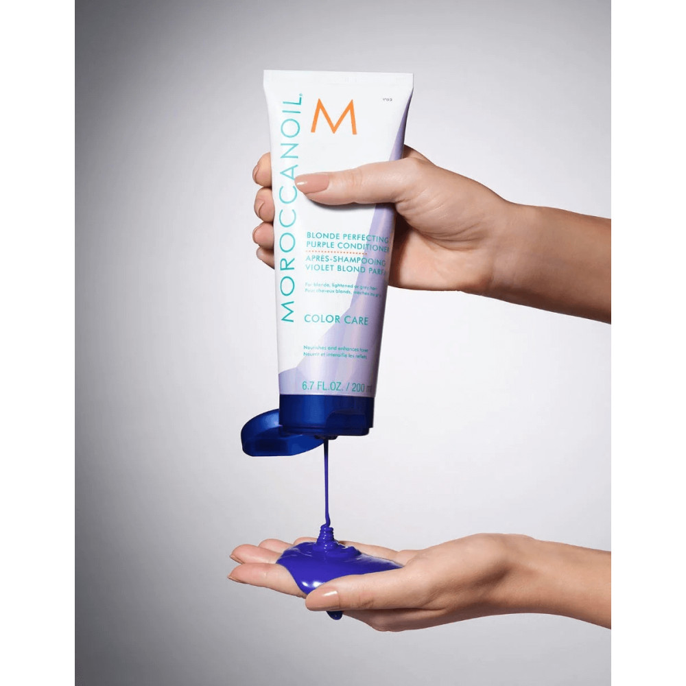 Тонізуючий кондиціонер із фіолетовим пігментом - Moroccanoil Blonde Perfecting Purple Conditioner фото 2