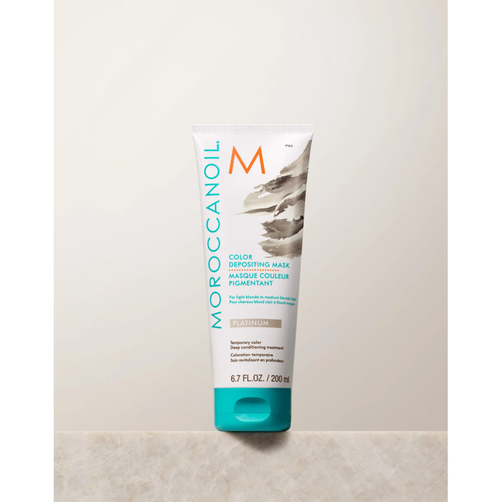 Тонирующая маска "Платинум" - Moroccanoil Color Depositing Mask Platinum фото 2
