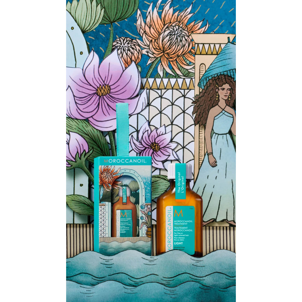 Восстанавливающее масло "Light" в подарочной коробке - Moroccanoil Oil Treatment Light Gift Set фото 2