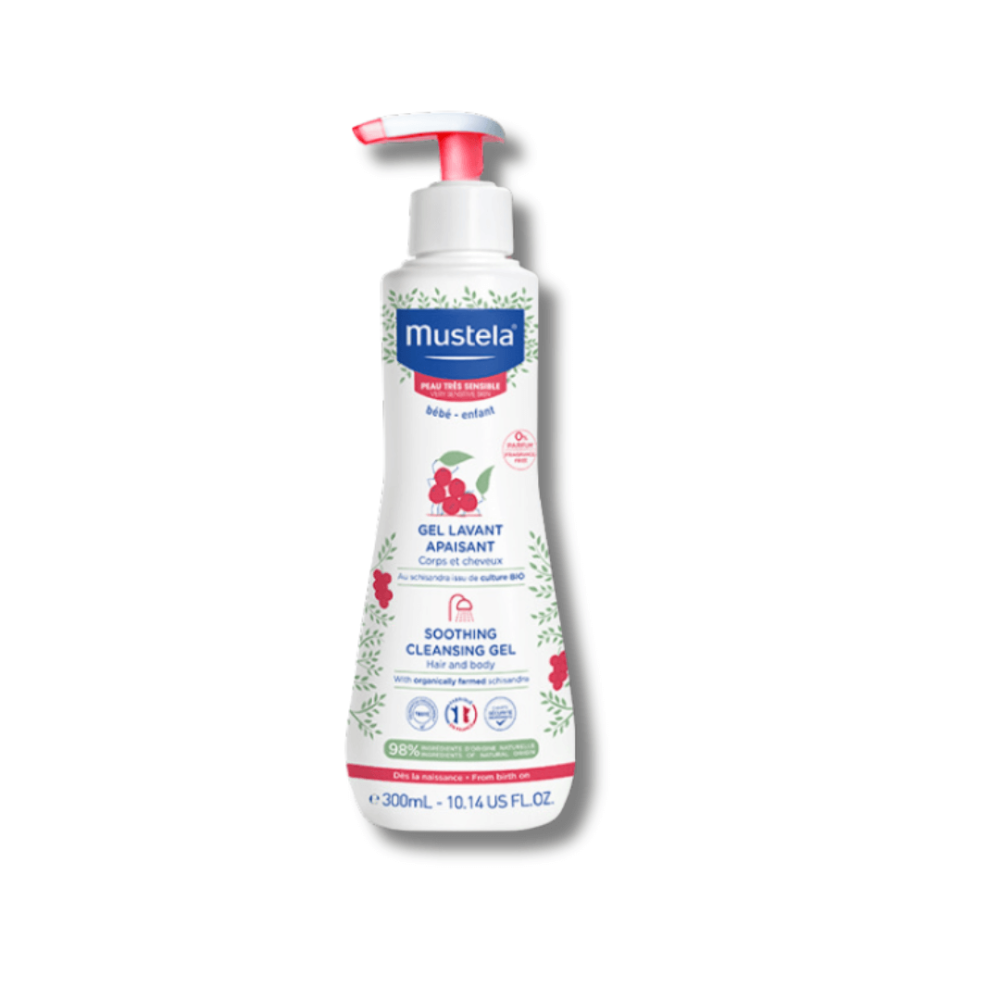 Очищающий гель для волос и тела для чувствительной кожи - Mustela Bebe Soothing Cleansing Gel фото