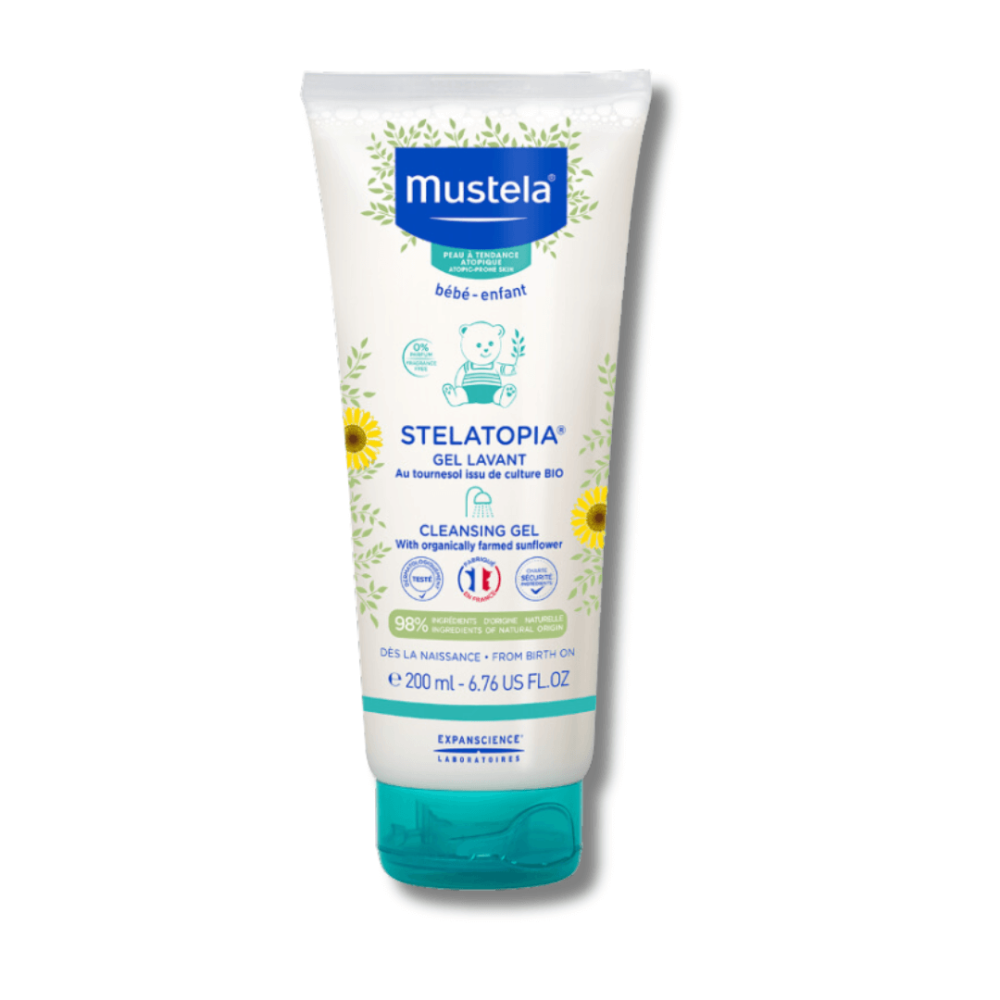 Очищающий гель для тела - Mustela Stelatopia Cleansing Gel With Sunflower фото