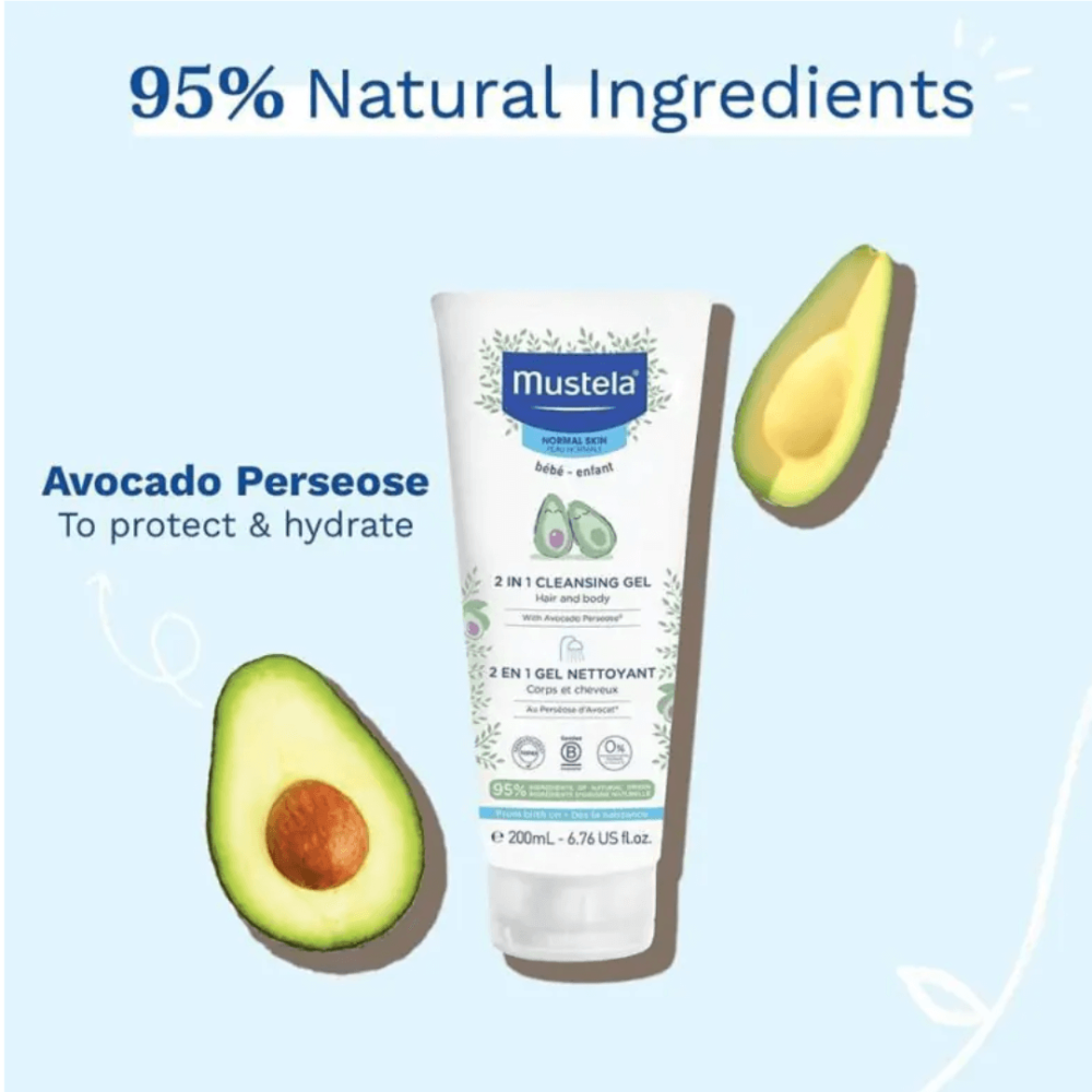 Гель-шампунь для головы и тела - Mustela Bebe 2in1 Hair And Body Wash фото 2