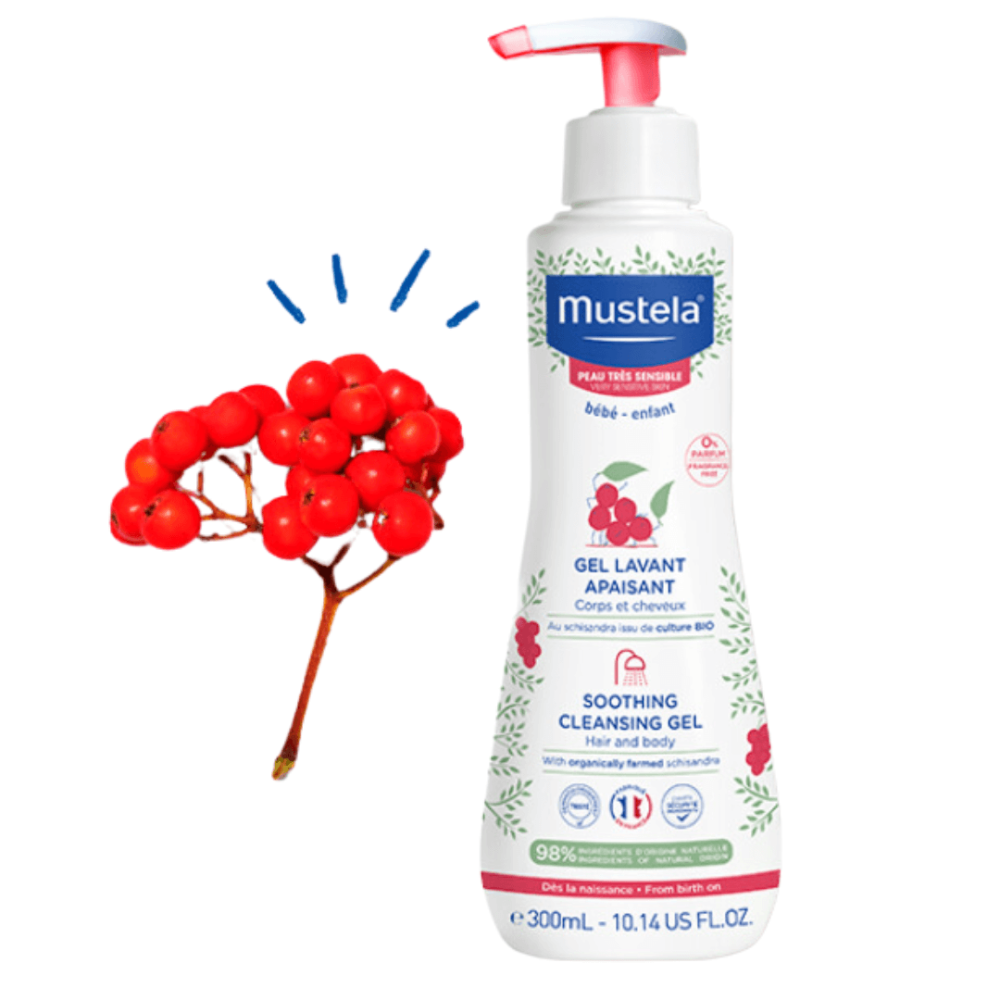 Очищающий гель для волос и тела для чувствительной кожи - Mustela Bebe Soothing Cleansing Gel фото 2