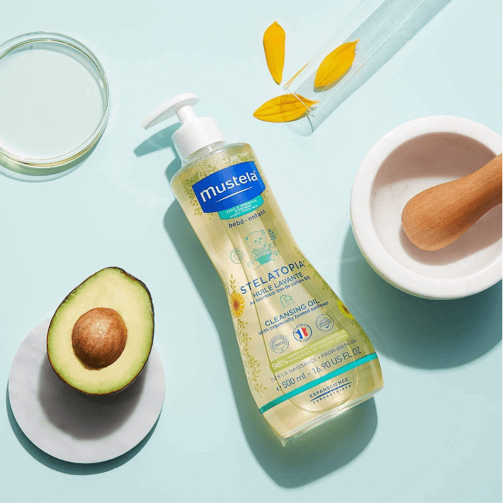 Масло для ванны - Mustela Sunflower Cleansing Oil фото 3