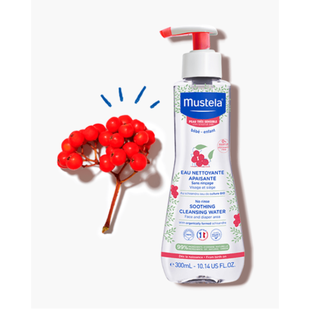 Рідина для очищення чутливої шкіри - Mustela No-Rinse Soothing Cleansing Water фото 2