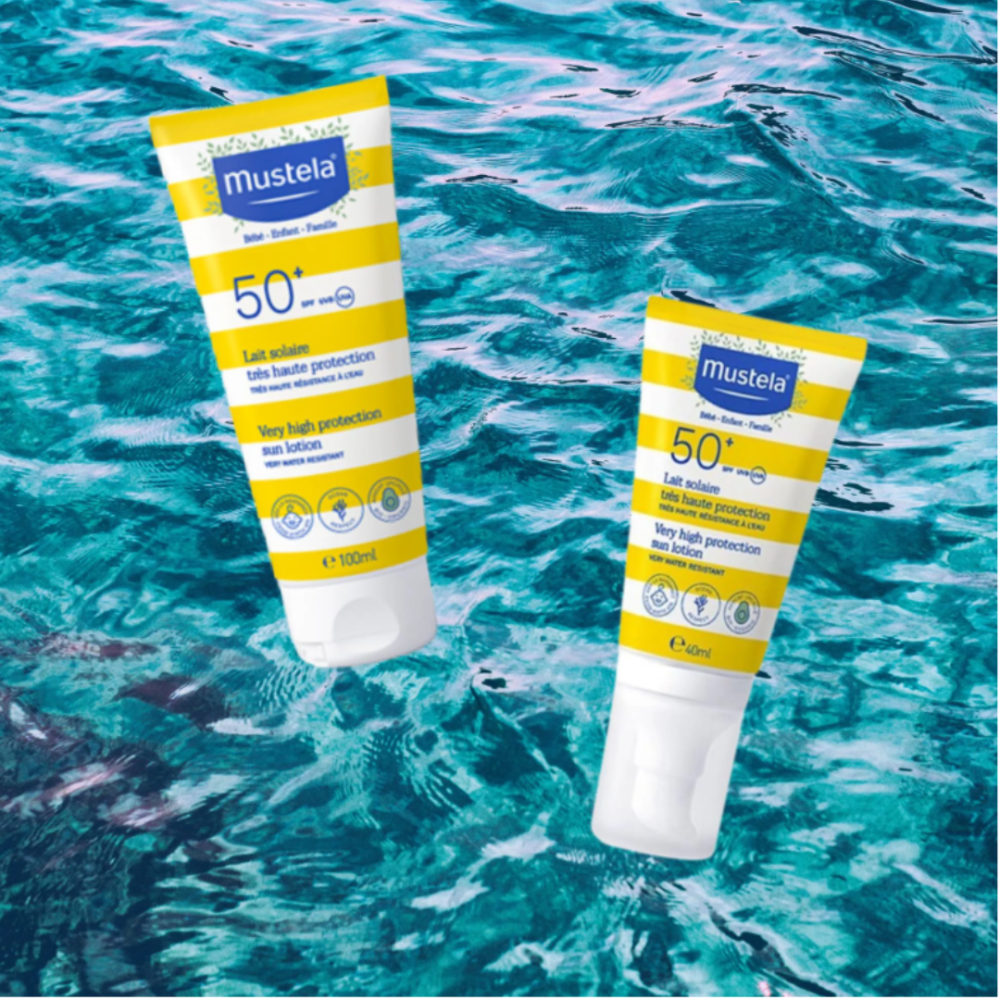 Сонцезахисний лосьйон із високим ступенем захисту - Mustela Bebe Enfant Very High Protection Face And Body Sun Lotion SPF 50+ фото 2