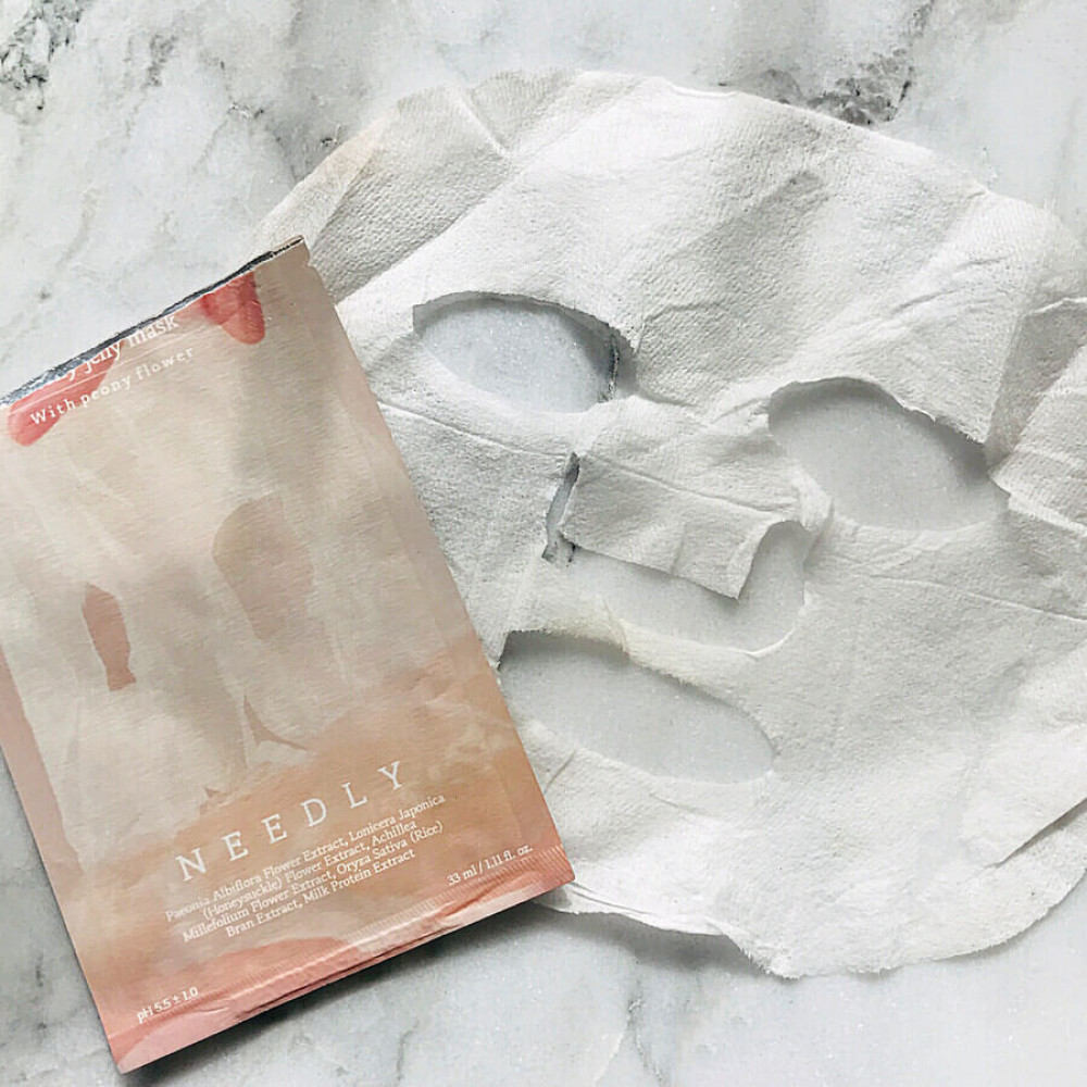 Освітлююча тканинна маска для обличчя - Needly Peony Jelly Mask фото 3