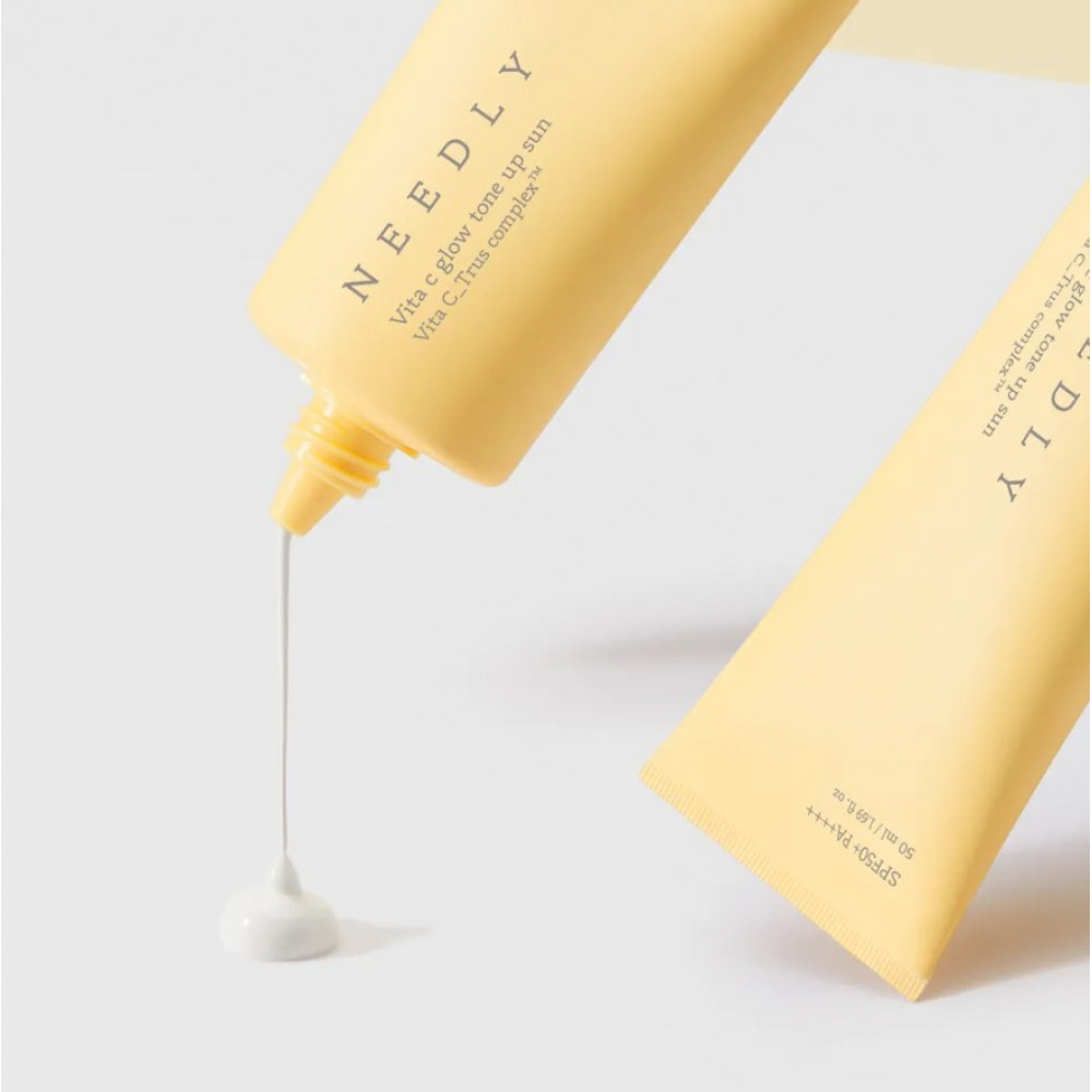 Сонцезахисний крем з ефектом освітлення та сяйва - Needly Vita C Glow Tone Up Sun SPF 50+ PA++++ фото 3