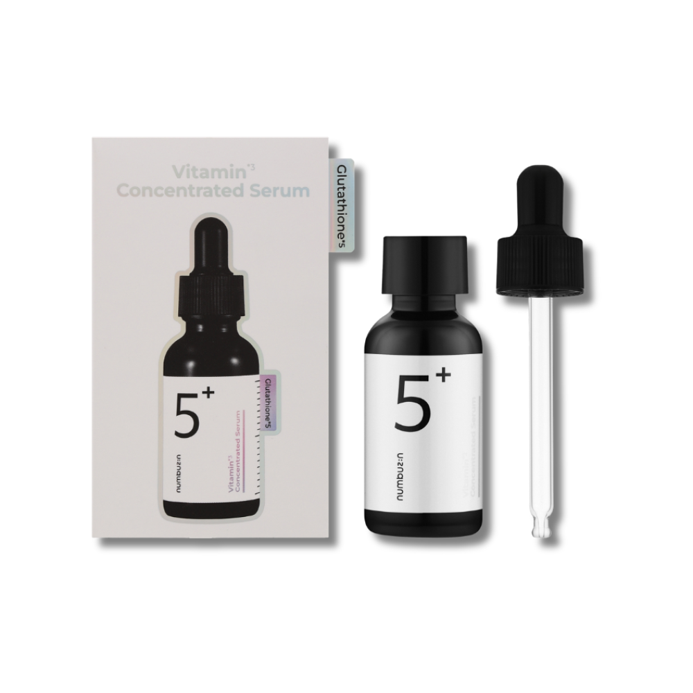 Освітлююча вітамінна сироватка для обличчя - Numbuzin No.5+ Glutathione Vitamin Concentrated Serum фото