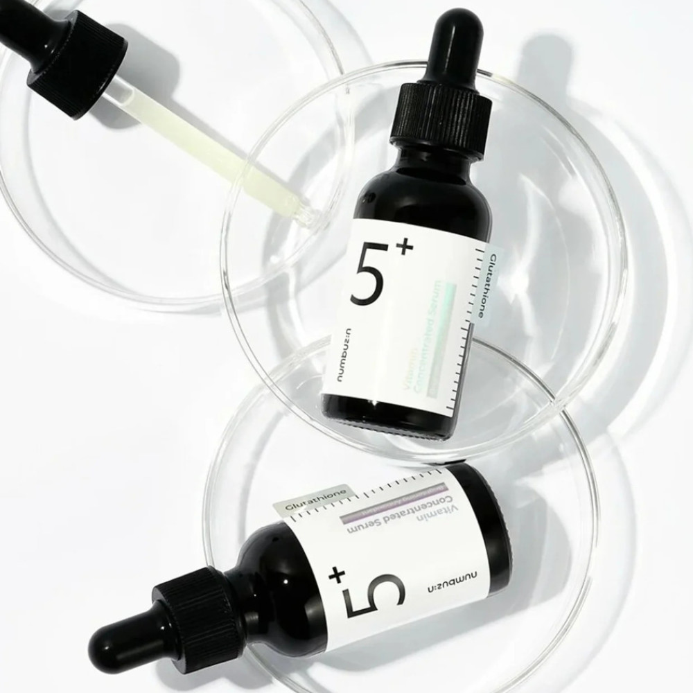 Освітлююча вітамінна сироватка для обличчя - Numbuzin No.5+ Glutathione Vitamin Concentrated Serum фото 2