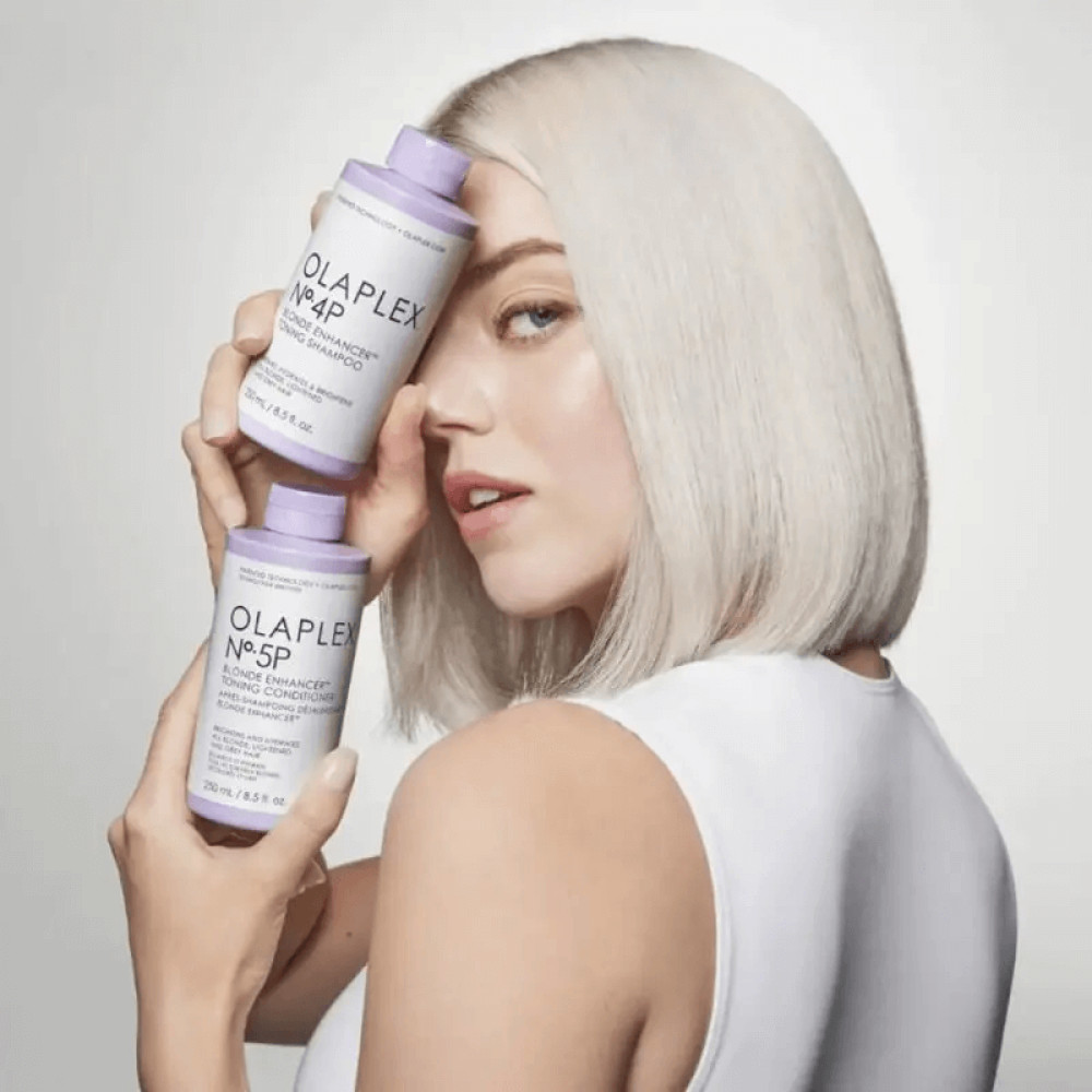 Тонуючий кондиціонер для волосся - Olaplex 5P Blonde Enhancer Toning Conditioner фото 3