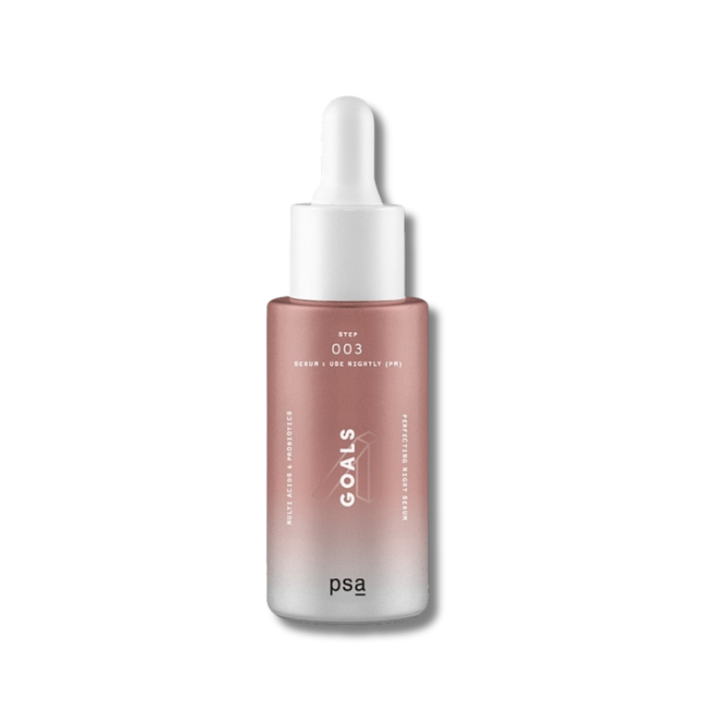 Ночная мультикислотная сыворотка с пробиотиками - PSA Goals Multi Acids & Probiotics Perfecting Night Serum фото