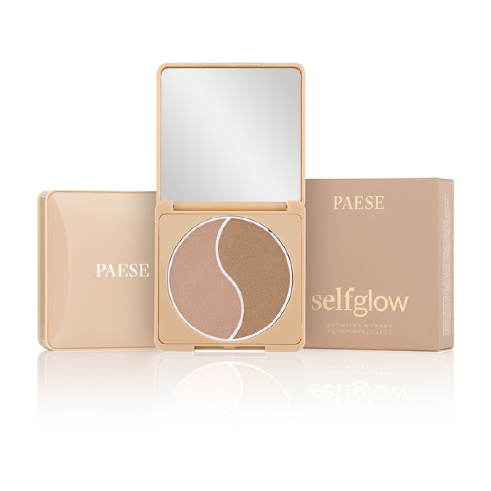 Бронзер-палітра 2в1 - Paese Selfglow Bronzing Powder фото 2