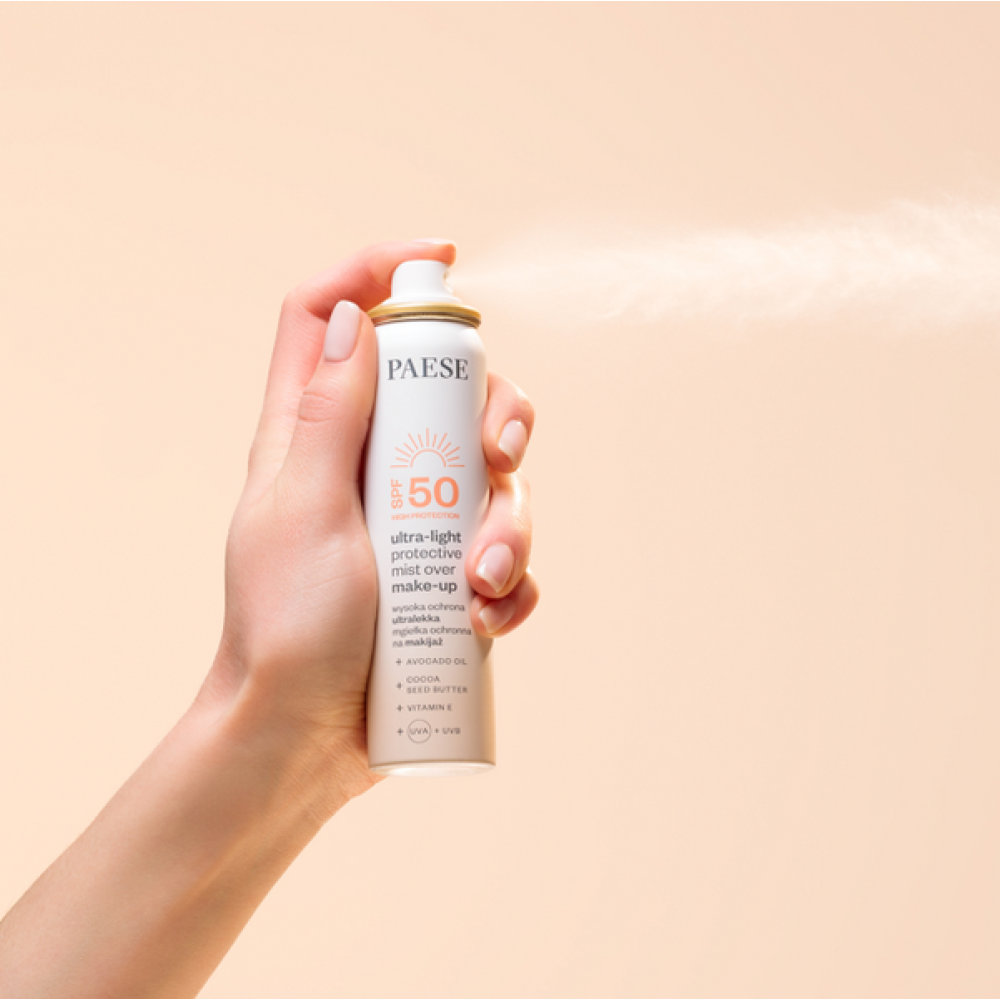 Ультралегкий захисний спрей поверх макіяжу з SPF 50 - Paese Ultra-Light Protective Mist Over Make-Up фото 2