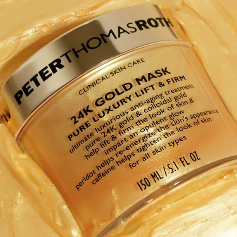 Маска для лица с 24-каратным золотом для лифтинга и укрепления кожи - Peter Thomas Roth 24k Gold Mask Pure Luxury Lift & Firm фото 4