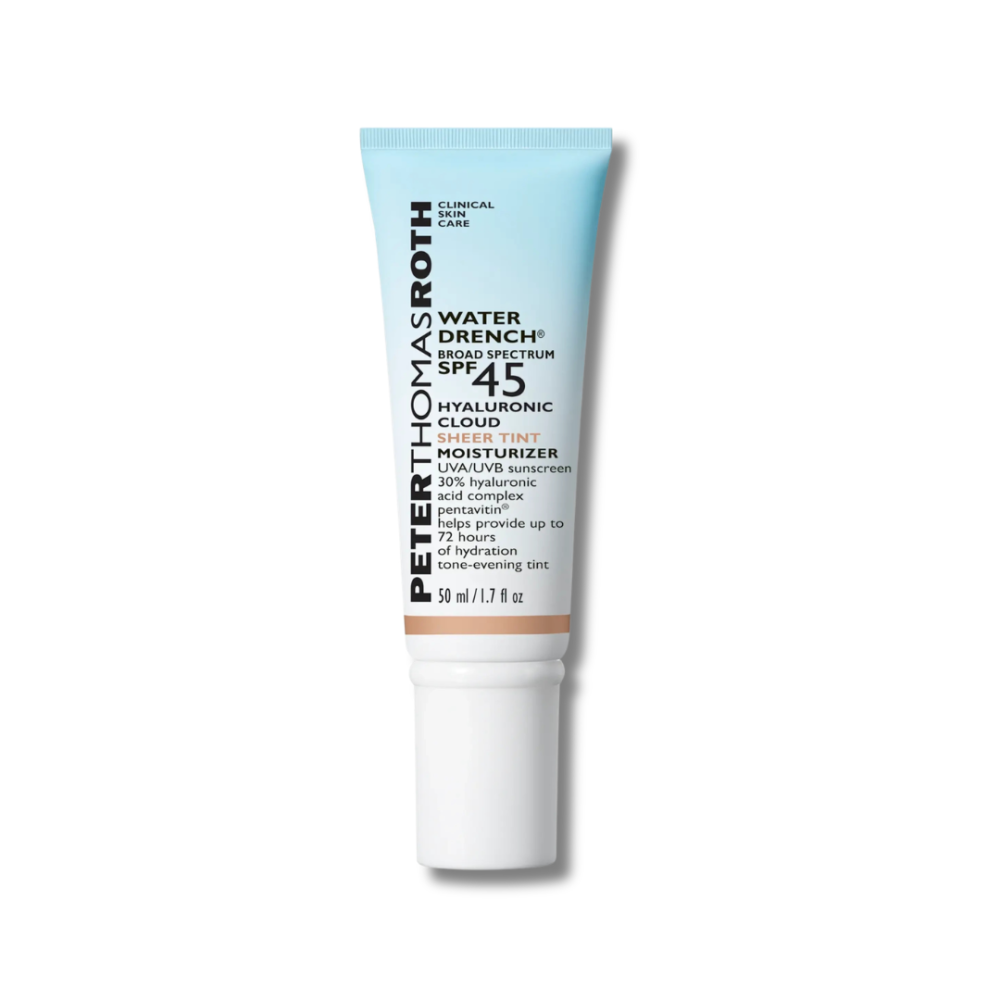 Зволожувальний сонцезахисний крем-тінт із SPF 45 - Peter Thomas Roth Water Drench Broad Spectrum SPF 45 Hyaluronic Cloud Sheer Tint Moisturizer фото