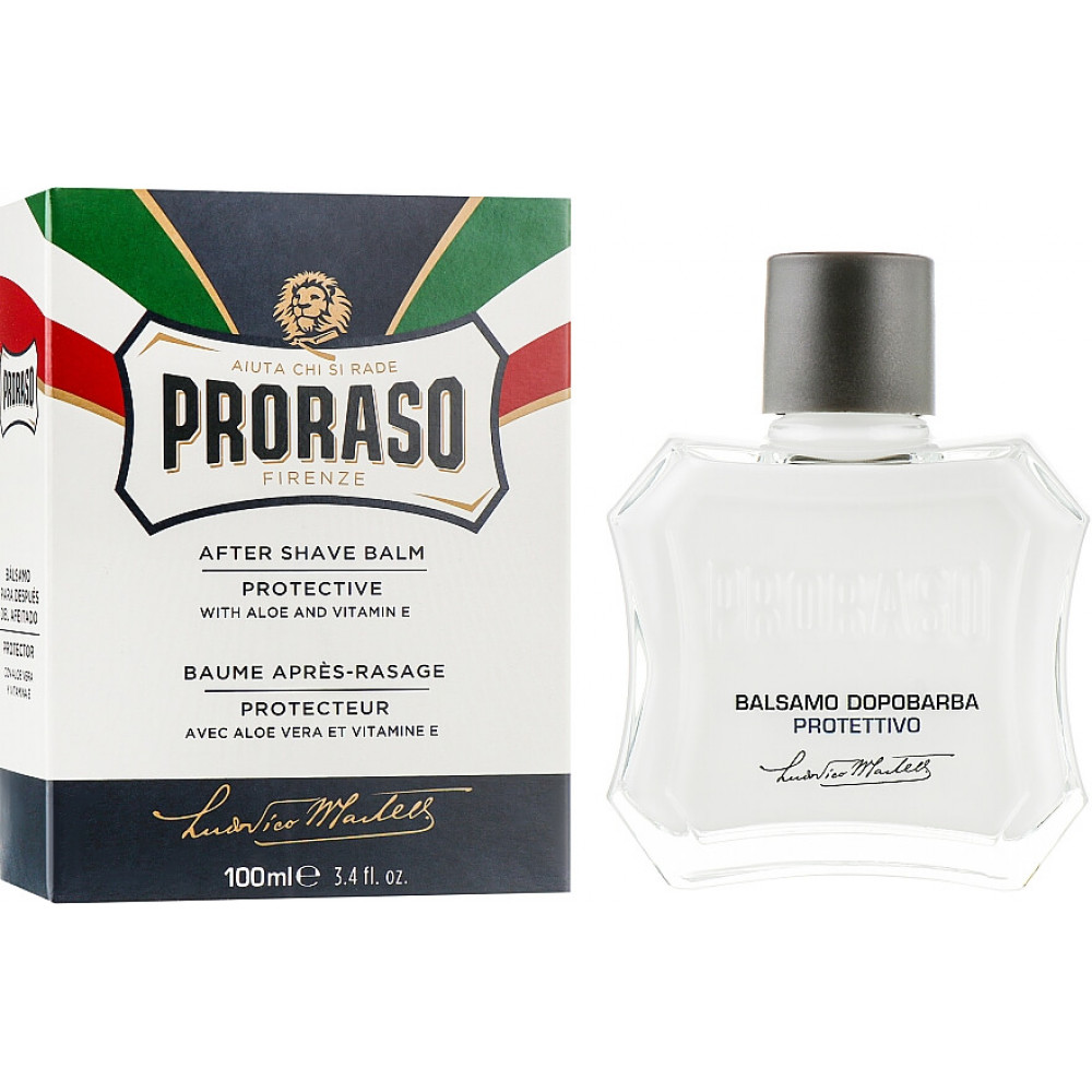 Бальзам після гоління - Proraso After shave Balm Protective Aloe фото 4