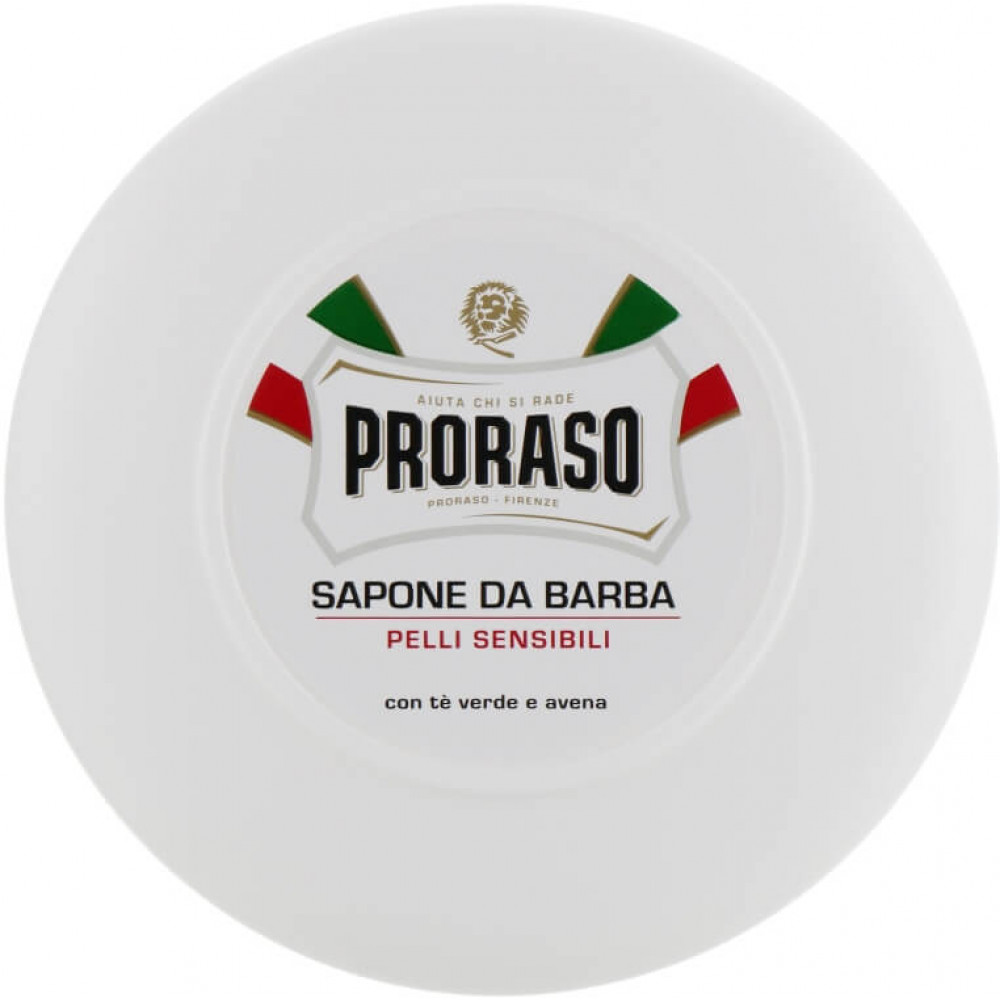 Мыло для бритья - Proraso Shaving Soap Jar Sensitive Green Tea фото 2