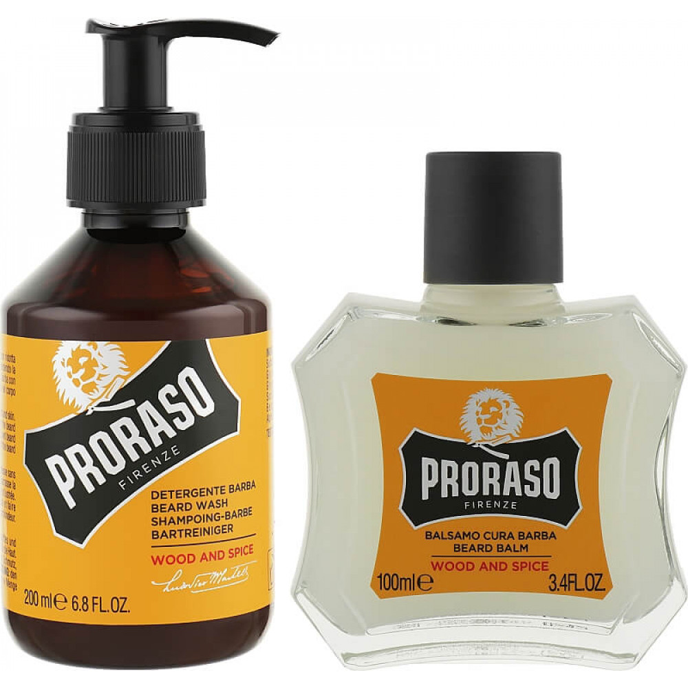 Набір для бороди - Proraso Duo Pack Beard Balm+ Shampoo Wood & Spice фото 2