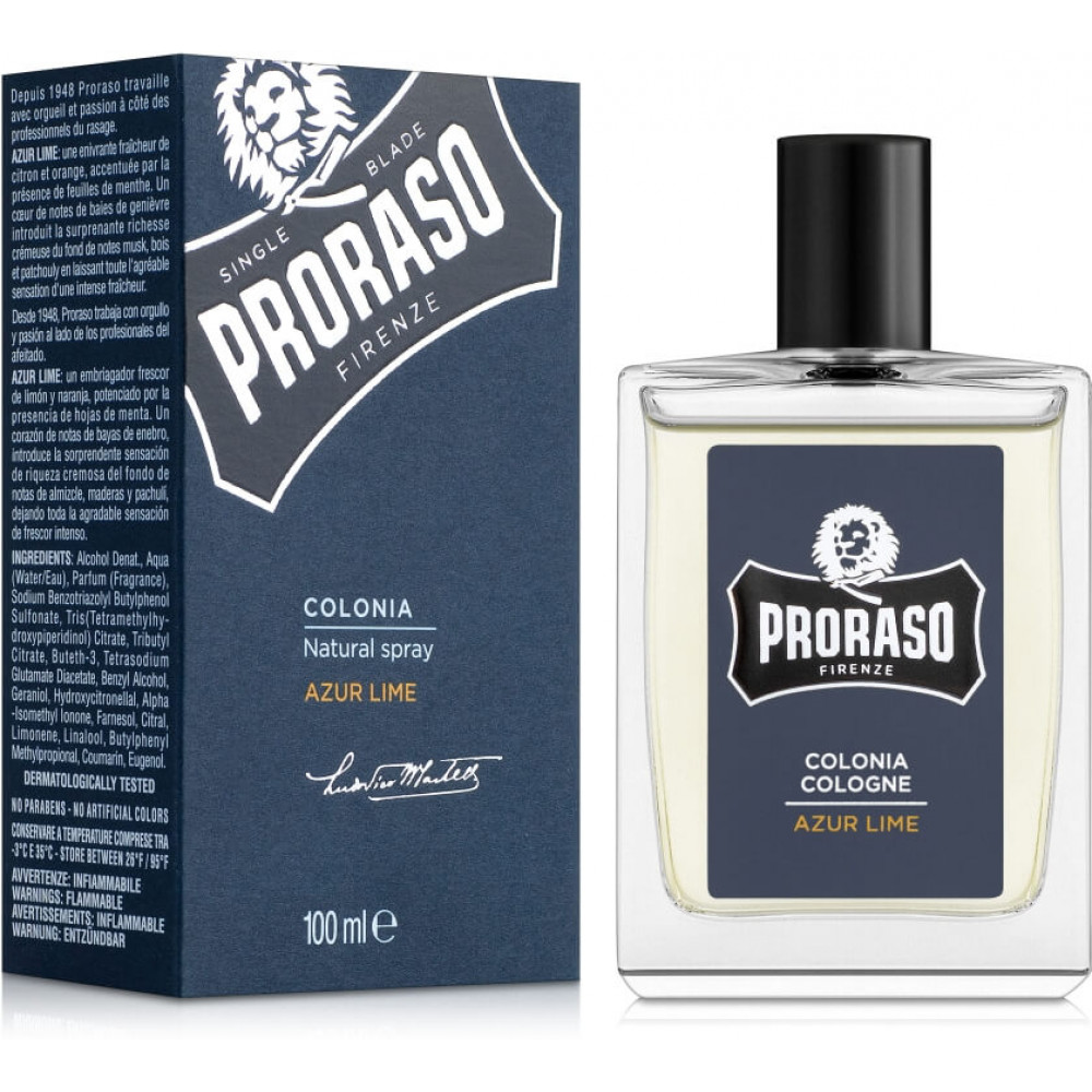 Одеколон - Proraso Cologne Azur Lime фото 2