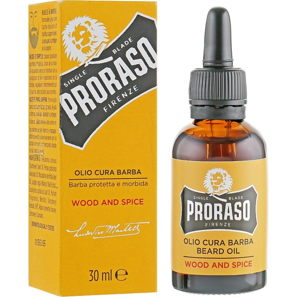 Олія для бороди - Proraso Beard Oil  Wood & Spice фото 3