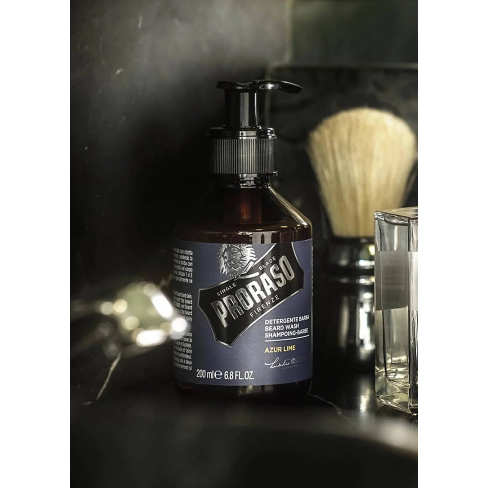 Шампунь для бороды - Proraso Beard Shampoo Azur Lime фото 2