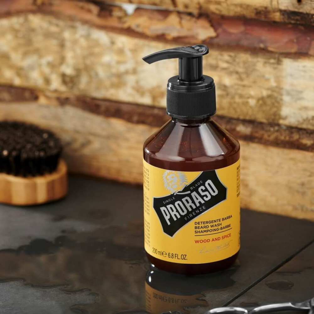 Шампунь для бороди - Proraso Beard Shampoo Wood & Spice фото 2