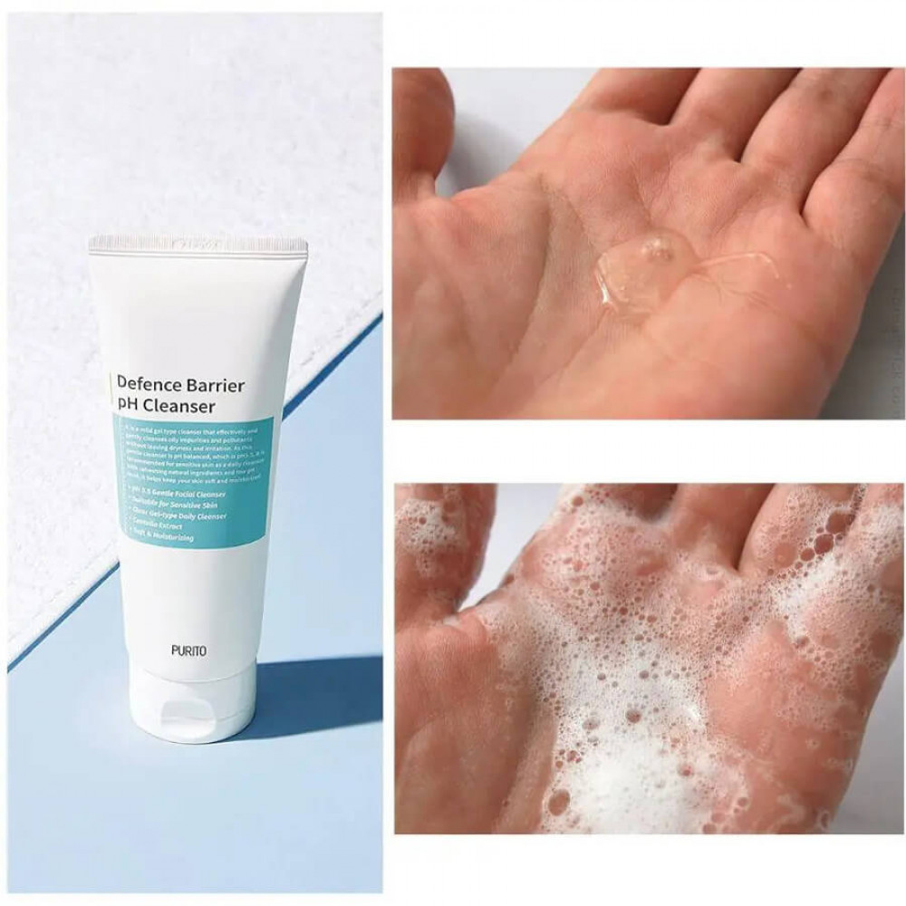 Гель для умывания слабокислотный - Purito Defence Barrier pH Cleanser фото 4