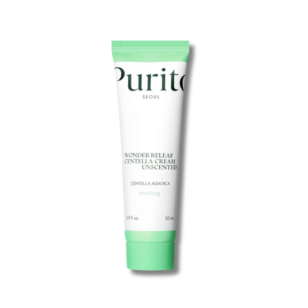 Крем для чутливої шкіри з центеллою без ефірних олій - Purito Seoul Wonder Releaf Centella Cream Unscented фото