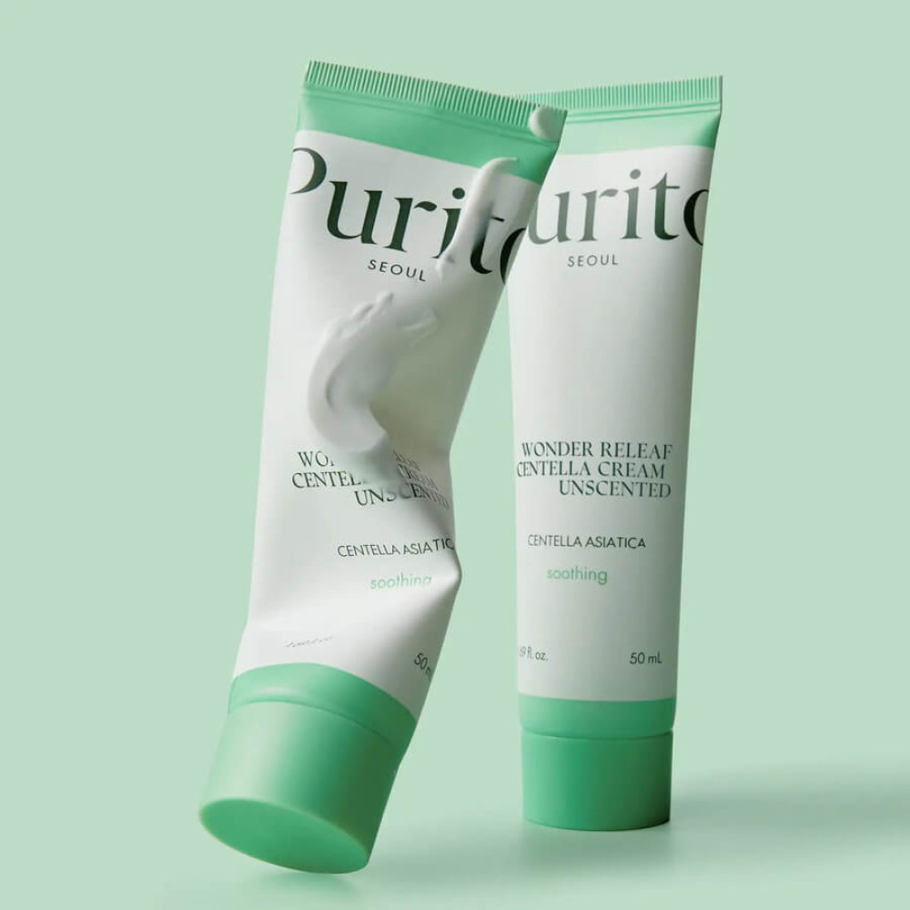 Крем для чутливої шкіри з центеллою без ефірних олій - Purito Seoul Wonder Releaf Centella Cream Unscented фото 3