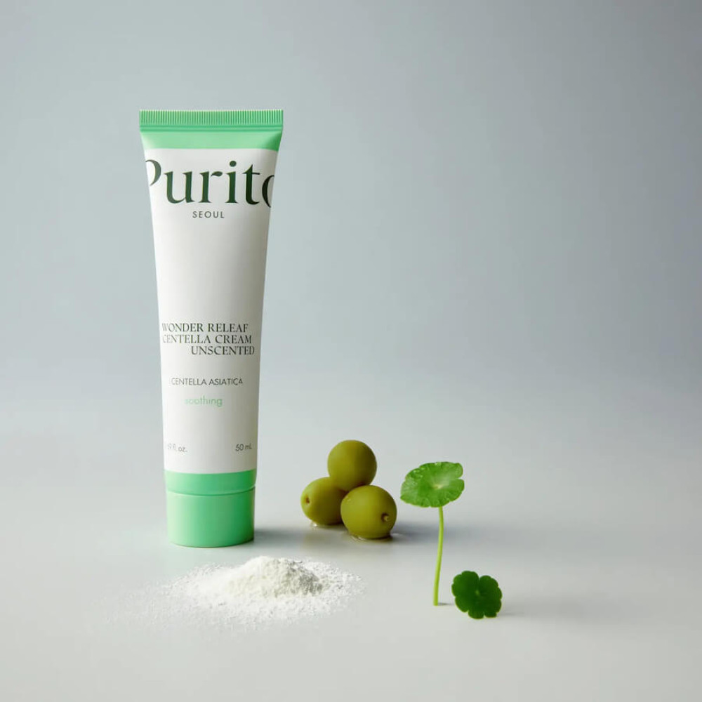 Крем для чутливої шкіри з центеллою без ефірних олій - Purito Seoul Wonder Releaf Centella Cream Unscented фото 4