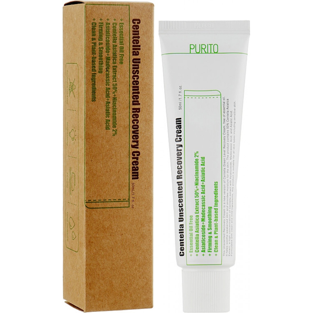 Крем возобновляемый с центеллой без масел - Purito Centella Unscented Recovery Cream фото 2