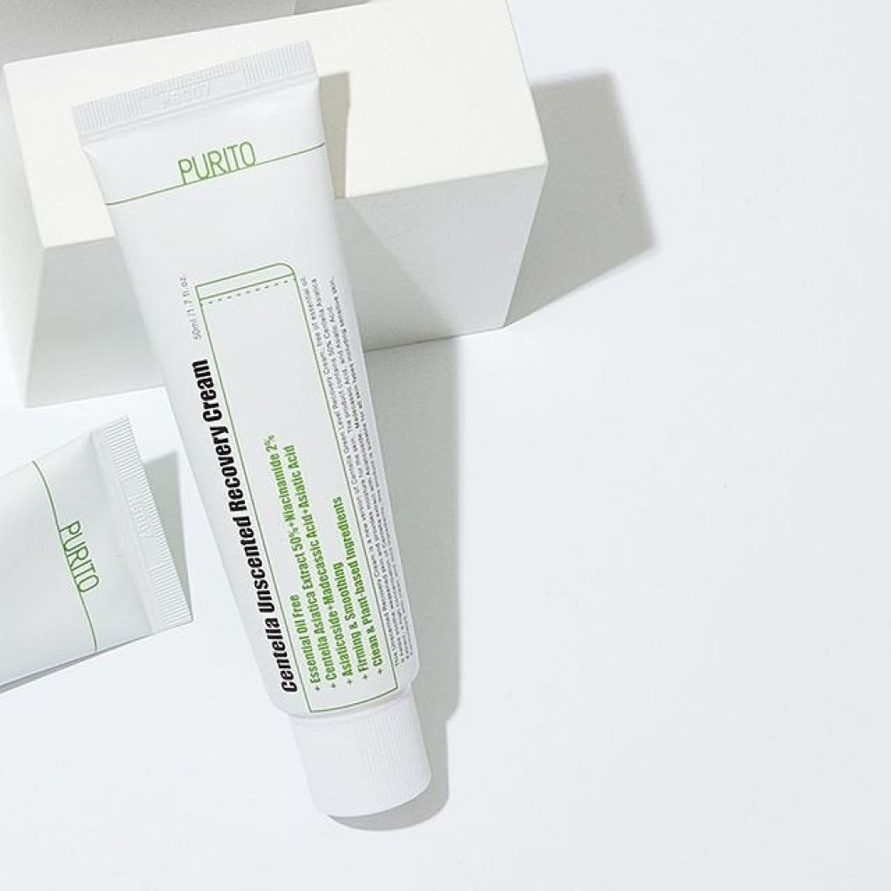 Крем возобновляемый с центеллой без масел - Purito Centella Unscented Recovery Cream фото 4